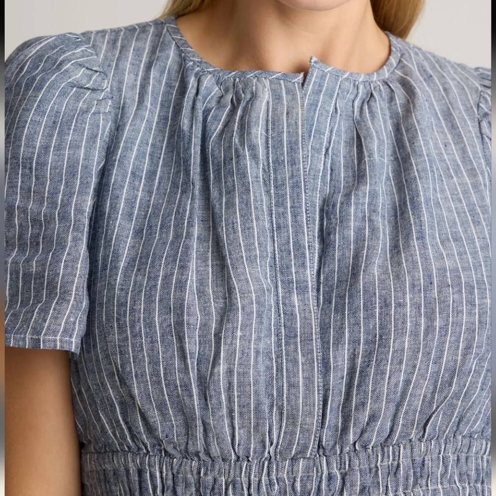 QUINCE 100% Organic Linen Tiered Maxi Dress - Picture 3 of 6